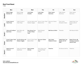 7-Day Real Food Meal Plan - Image 3